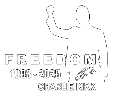 Charlie Kirk Freedom Decal