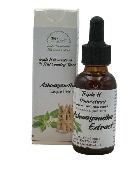 Ashwagandha Liquid Herb - Triple H Homestead & THH Country Store -- 
