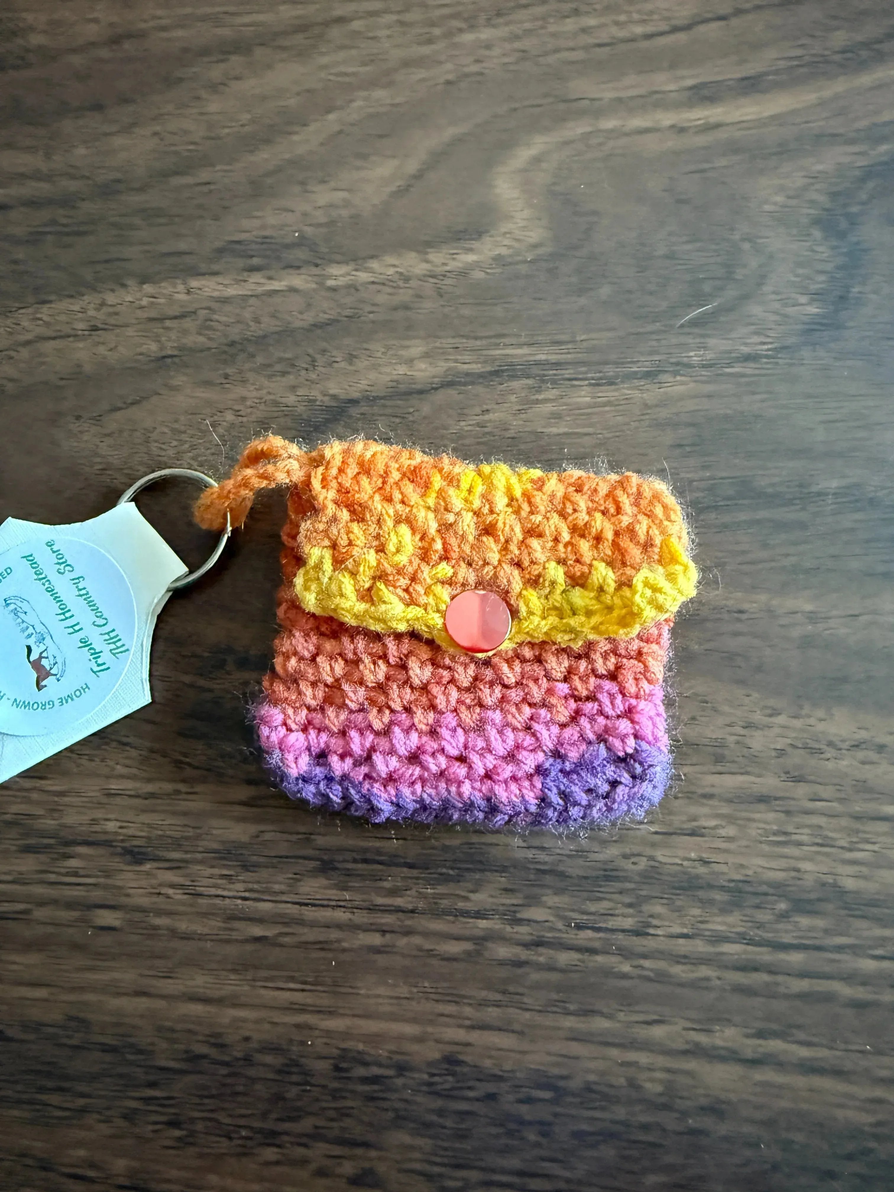 Penny the tiny Purse Keychain Hanger - Triple H Homestead & Triple H Country Store -- Rose gold