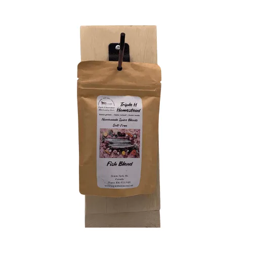 Brown package with a label on a white background