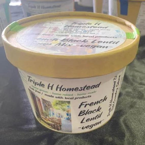 French Black Lentil Soup Mix - Triple H Homestead & Triple H Country Store -- Family Box 300g