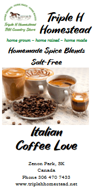 Italian Coffee Love - Triple H Homestead & THH Country Store -- 