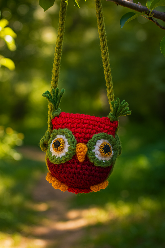Harvey the Owl: A Cheerful Friend on a Swing