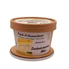 Container of Saskatchewan Bliss Herbal Tea from Triple H Homestead on a white background