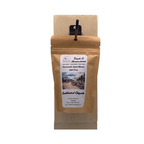 Brown spice blend package with a label on a white background