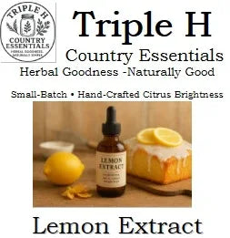 Lemon Extract - Triple H Homestead & Triple H Country Store -- 30 ml