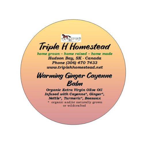Warming Ginger Cayenne Balm - Triple H Homestead & THH Country Store -- 